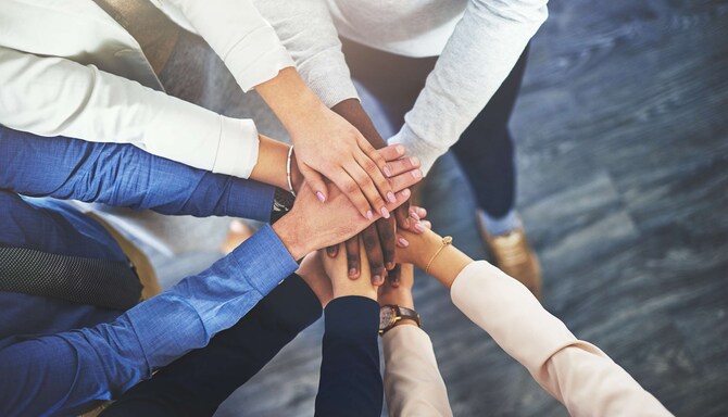 Meetings and Events - Hotel generic - MandE - Generic - Team Building - Pile of hands