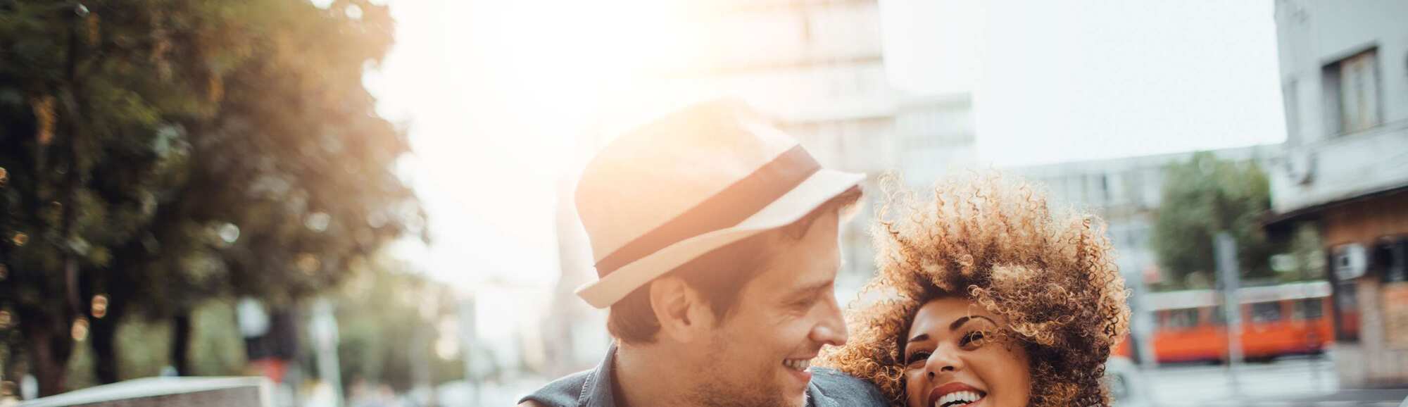 Offers and Packages - Experience Package - Romance - Couple strolling in the city