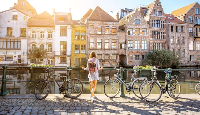 Offers and Packages - Experience Package - Local - Girl with a bike by the canal