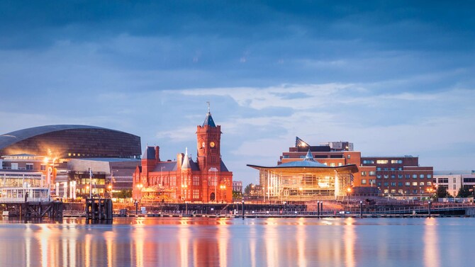 Park Plaza Cardiff – Stadtblick