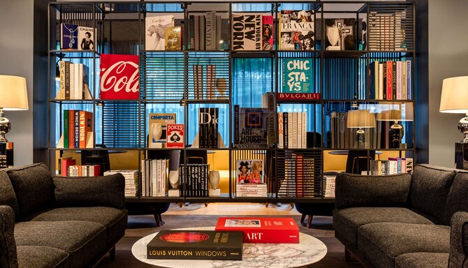 Radisson Blu Edwardian Manchester Hotel - The Library curated by Assouline