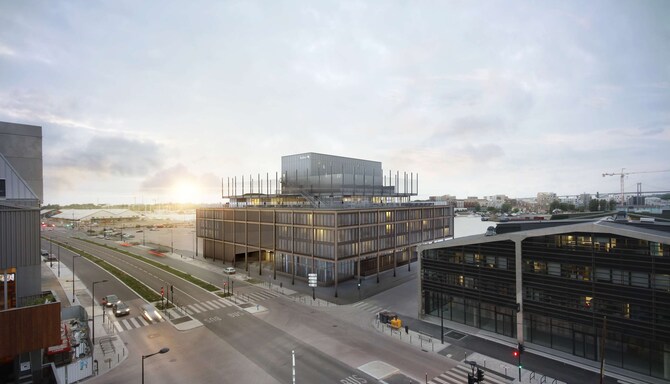 Radisson Blu Hotel, Bordeaux - Hotel Facade Rendering
