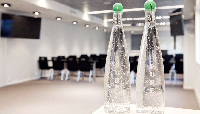 Radisson Blu Park Hotel, Oslo – Mineralvatten i mötesrum