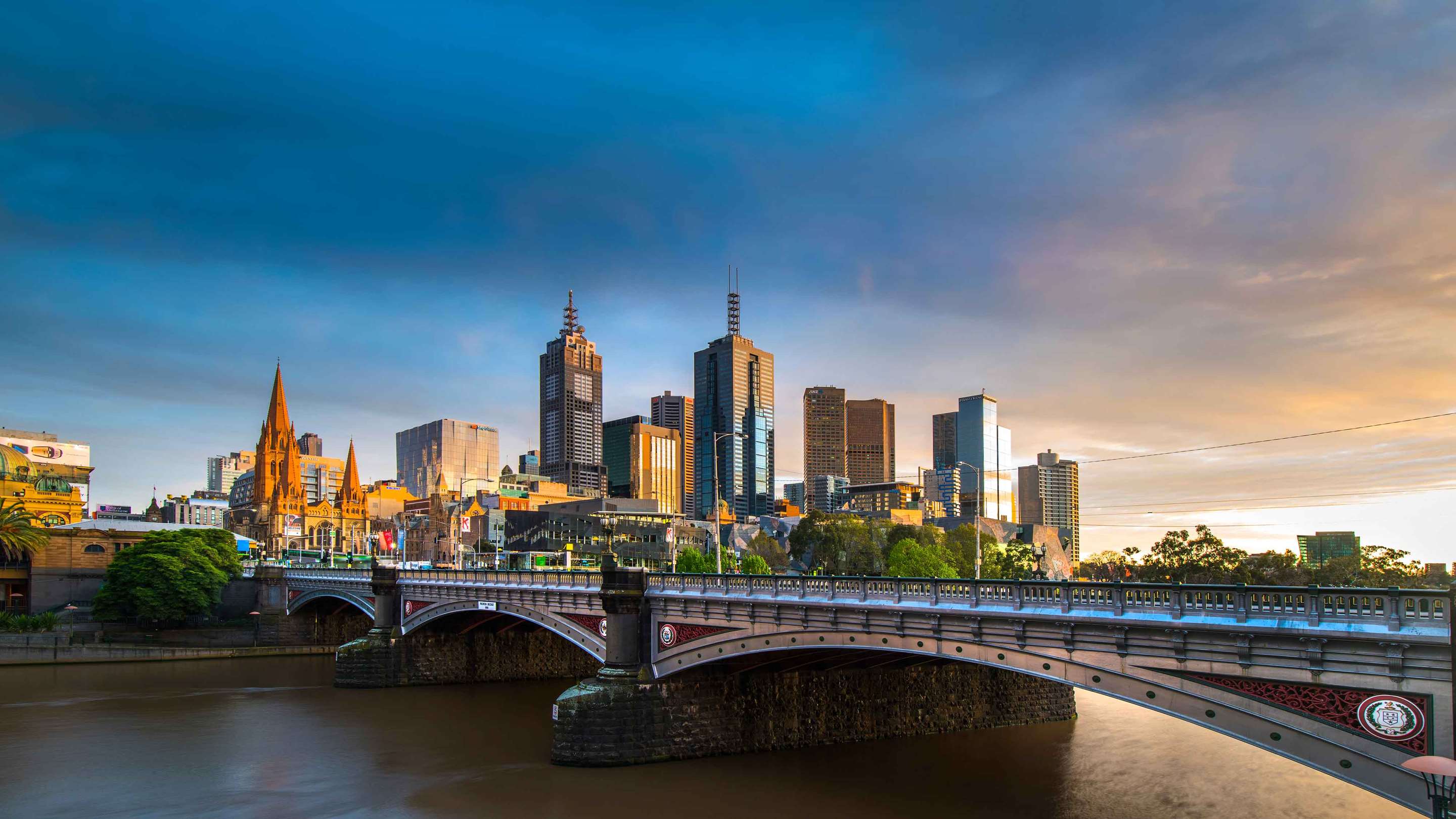 City view of the skyline in Melbourne, Australia