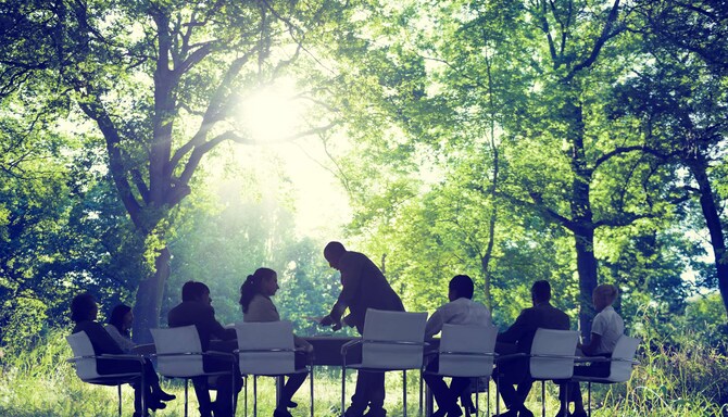 الأعمال المسؤولة - اجتماع صديق للبيئة