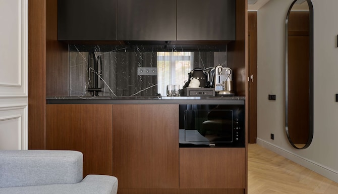 Acron Hotel Veliky Novgorod, a member of Radisson Individuals - Люкс кухня / мини-кухня