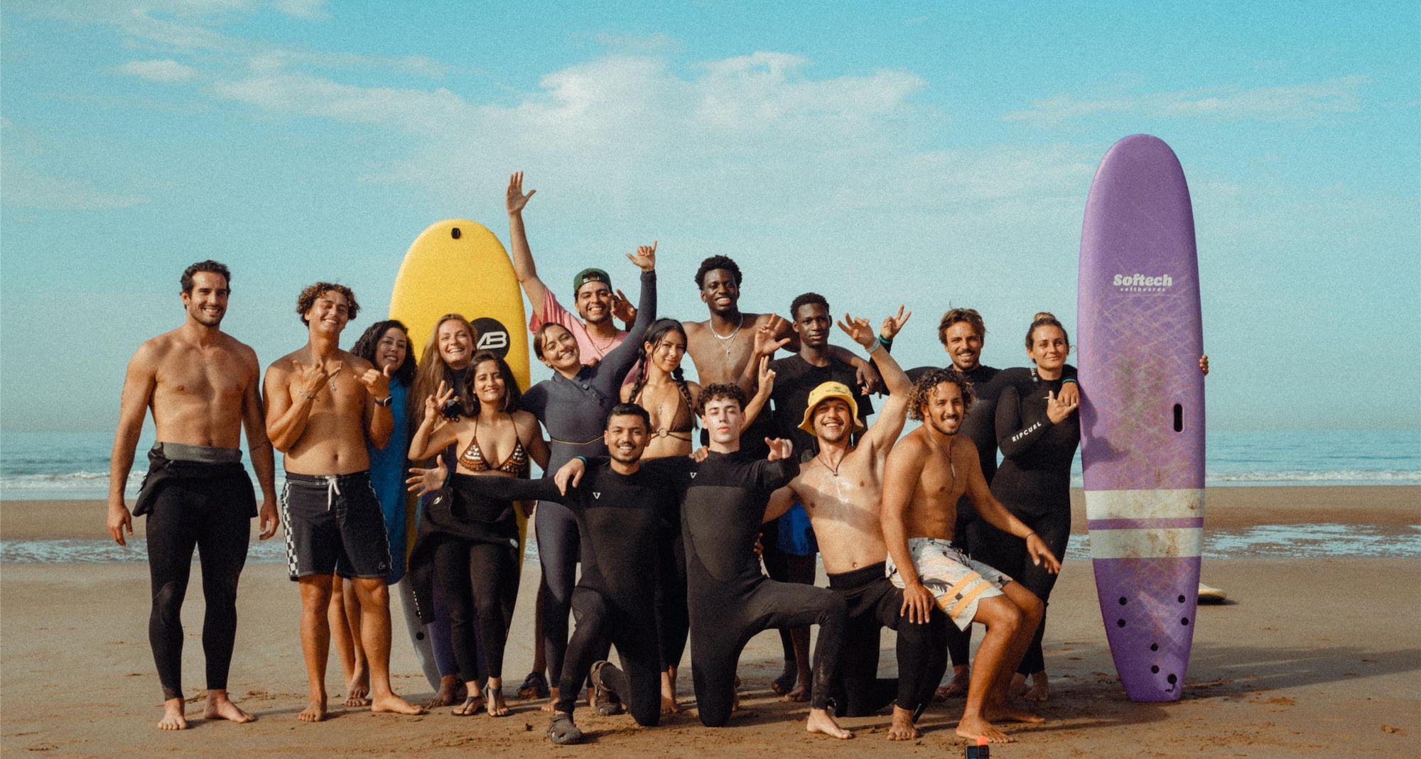 Friends surf trip in Taghazout