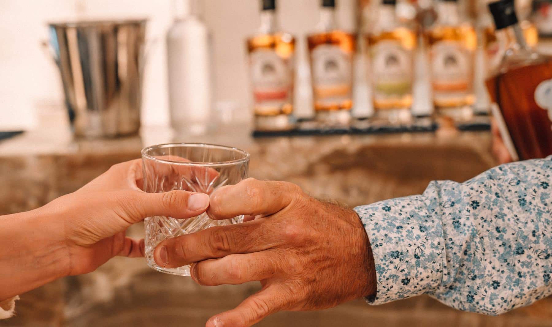 Rum tasting at Lobby Bar