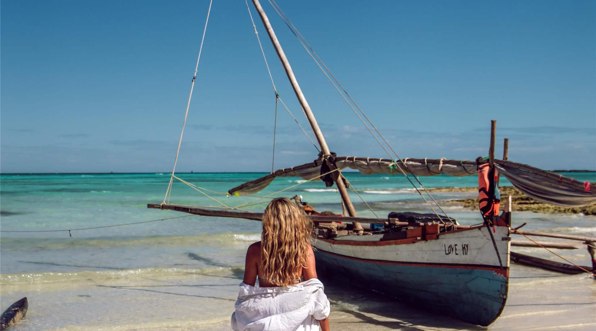 Peaceful boats on the turquoise waters of Nosy Be