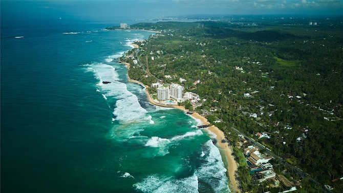 Aerial shot of Galle
