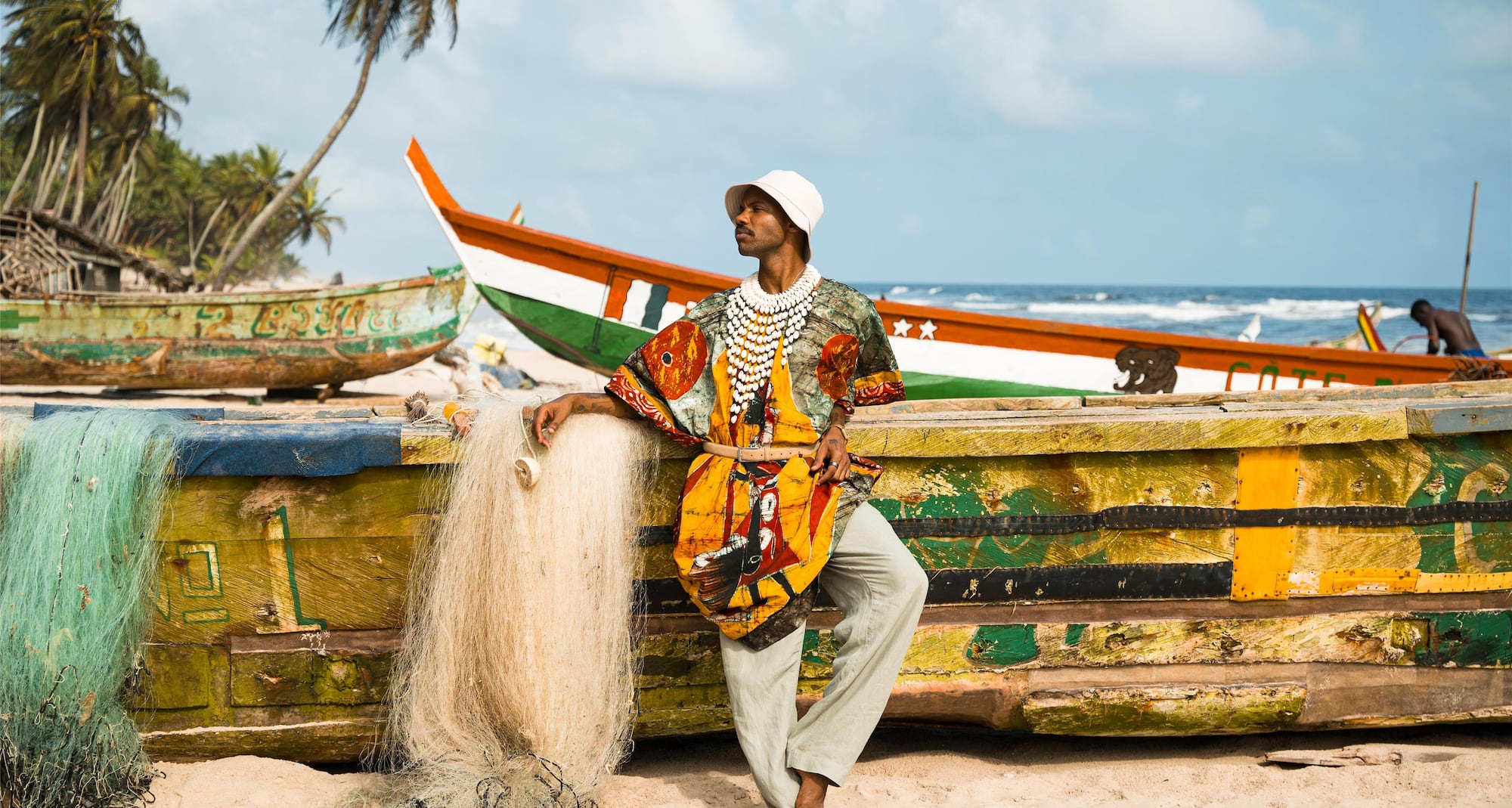 Colorful boats of Assinie