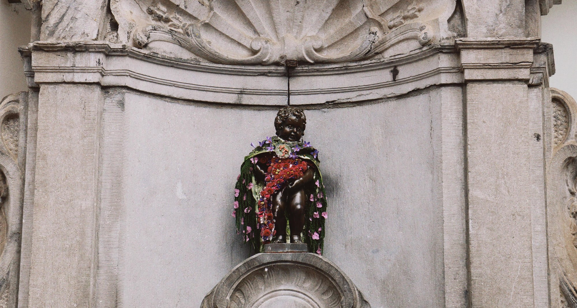 The famous Manneken Pis statue