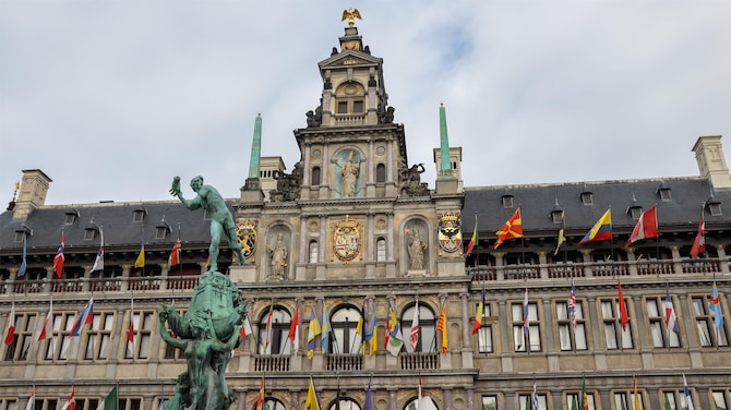Antwerp City Hall, located on the Main Square in the heart of the city