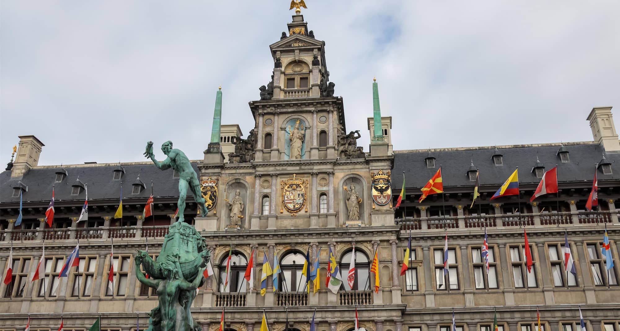 Antwerp City Hall, located on the Main Square in the heart of the city