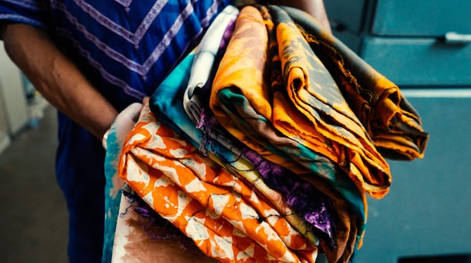 Vibrant fabrics form the market