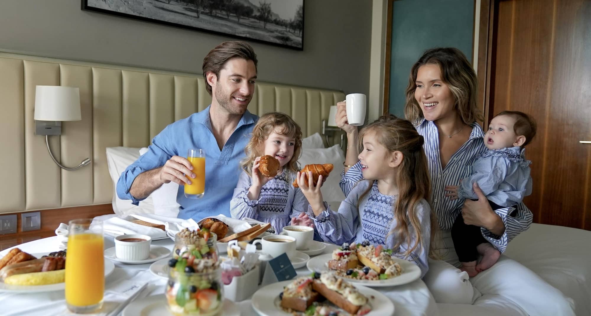 Family Having Breakfast