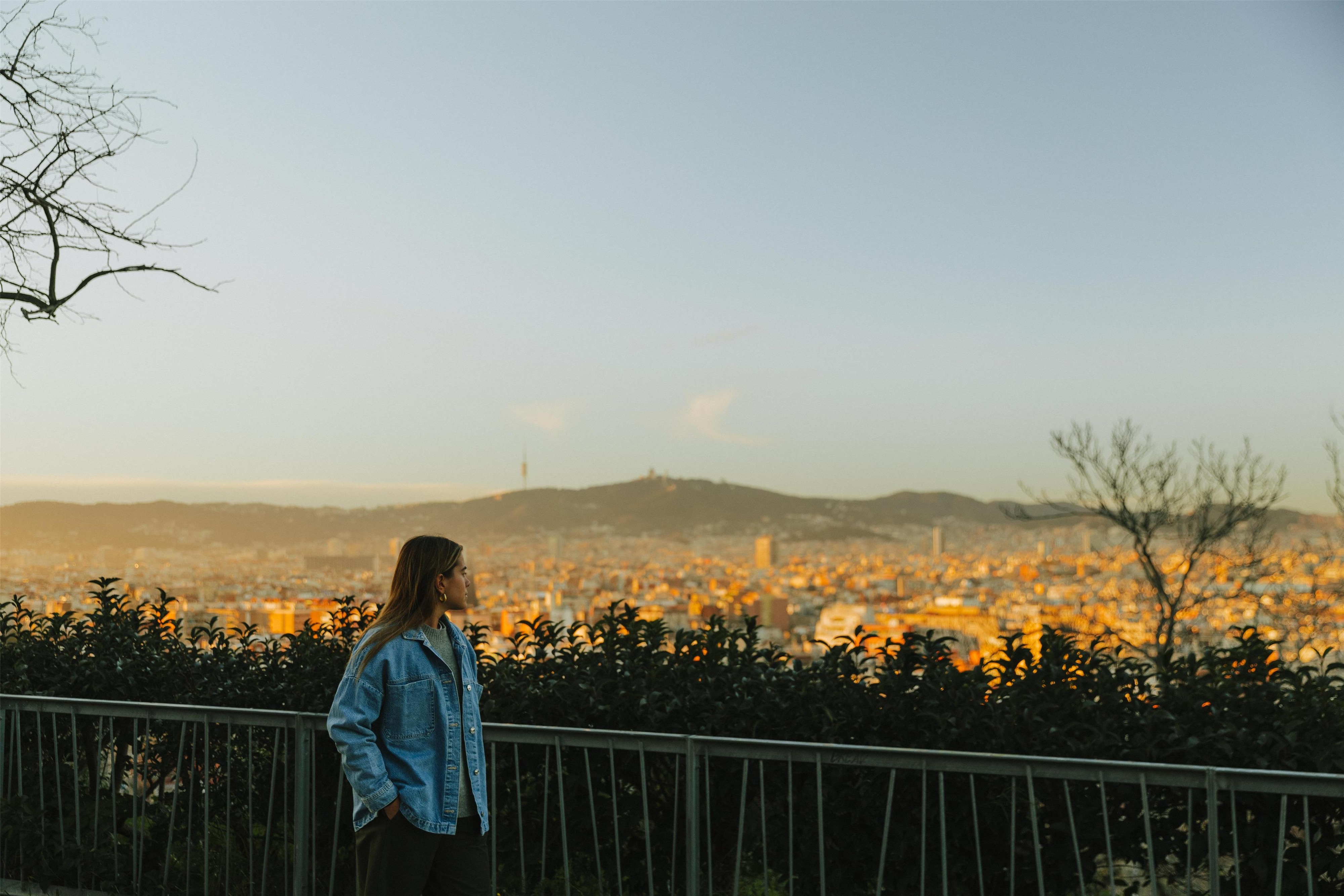 City view from Montjuic Hill, Barcelona