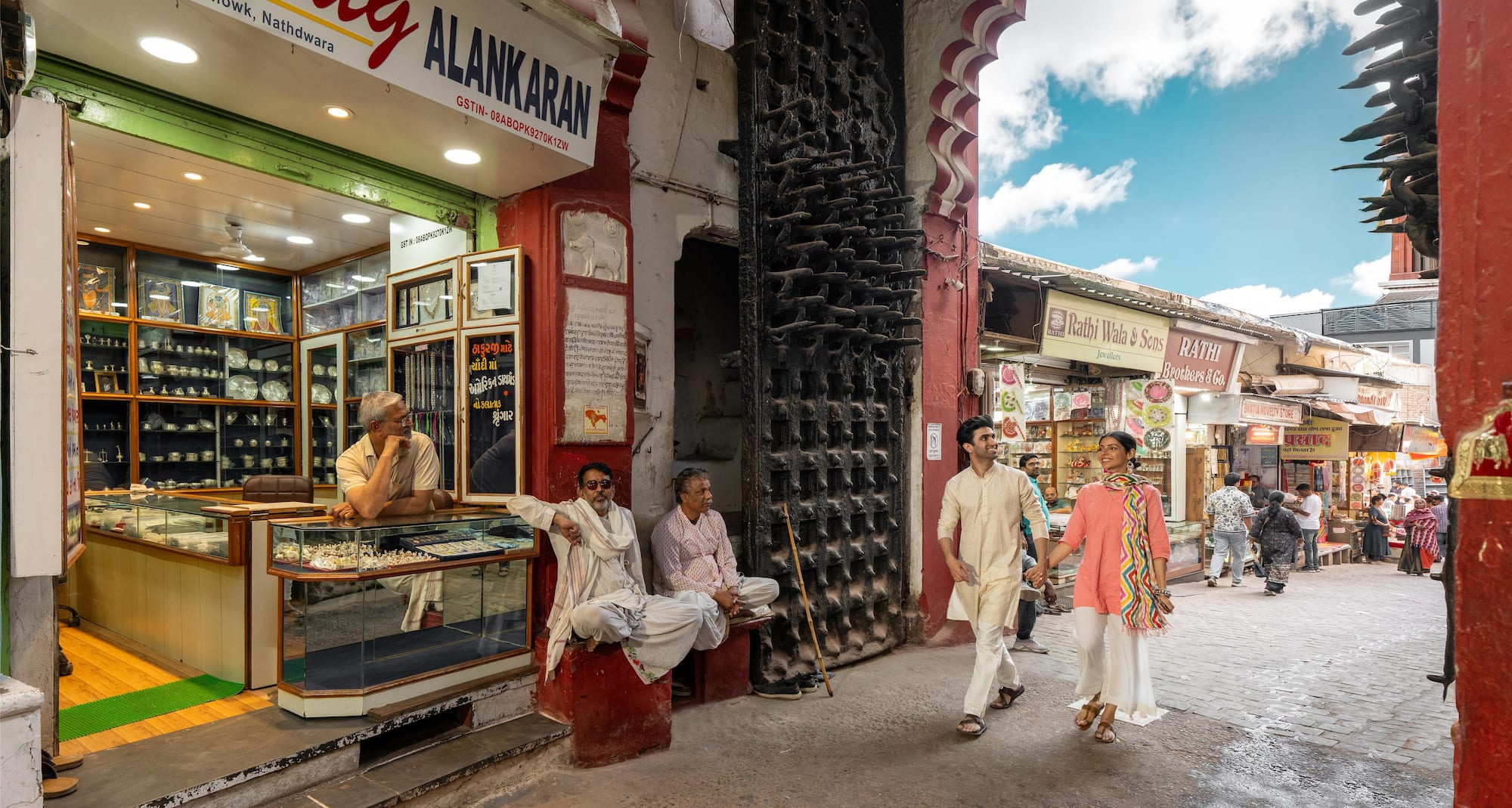 Walk through the lively streets where culture and devotion meet