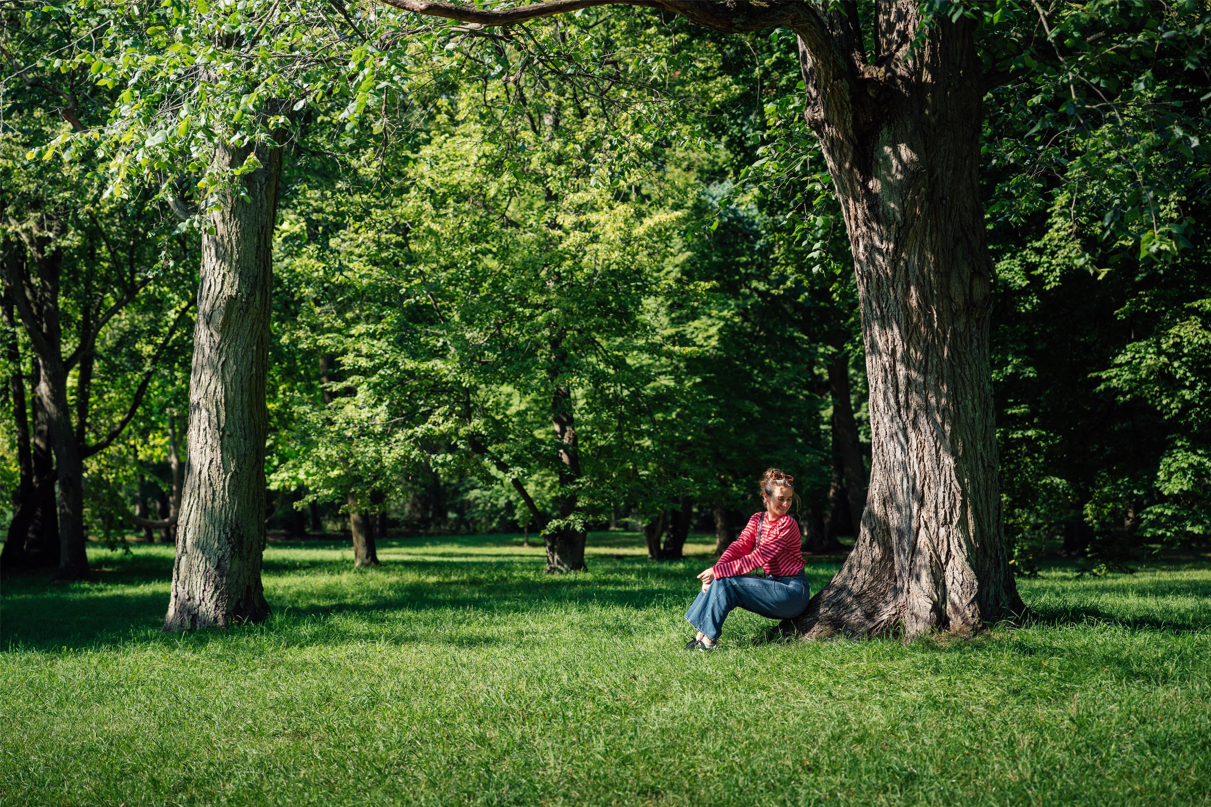 Getting some outdoor fun in a Warsaw park