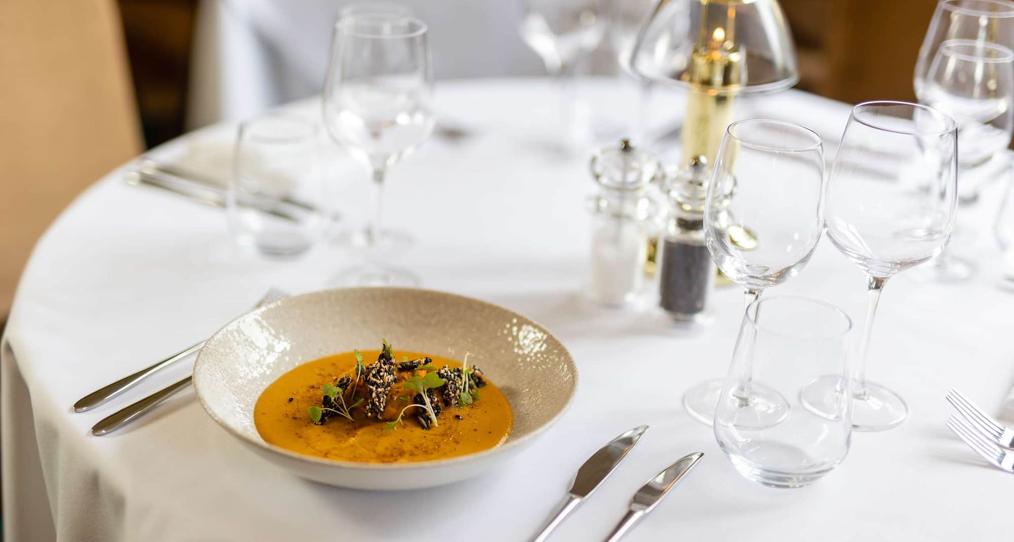 Albrighton Hall Hotel and Spa, a member of Radisson Individuals - Oak Room Restaurant food