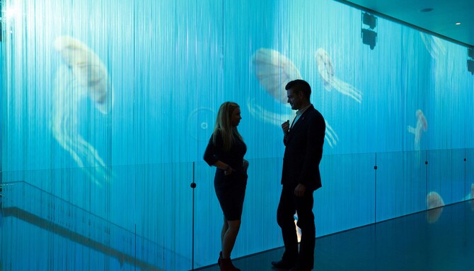 art'otel amsterdam - 5and33 gallery interactive wall