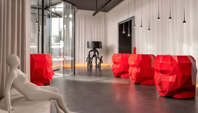 art'otel amsterdam - lobby reception