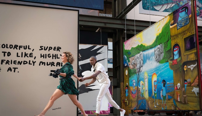 art'otel amsterdam - couple walking