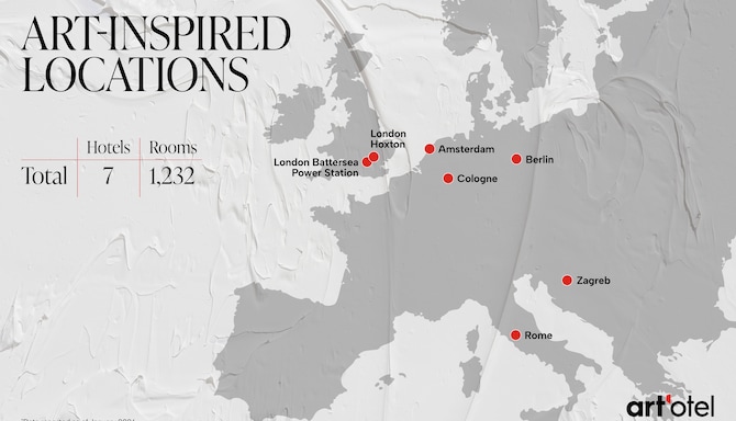 Artotel Brand - art otel locations - map