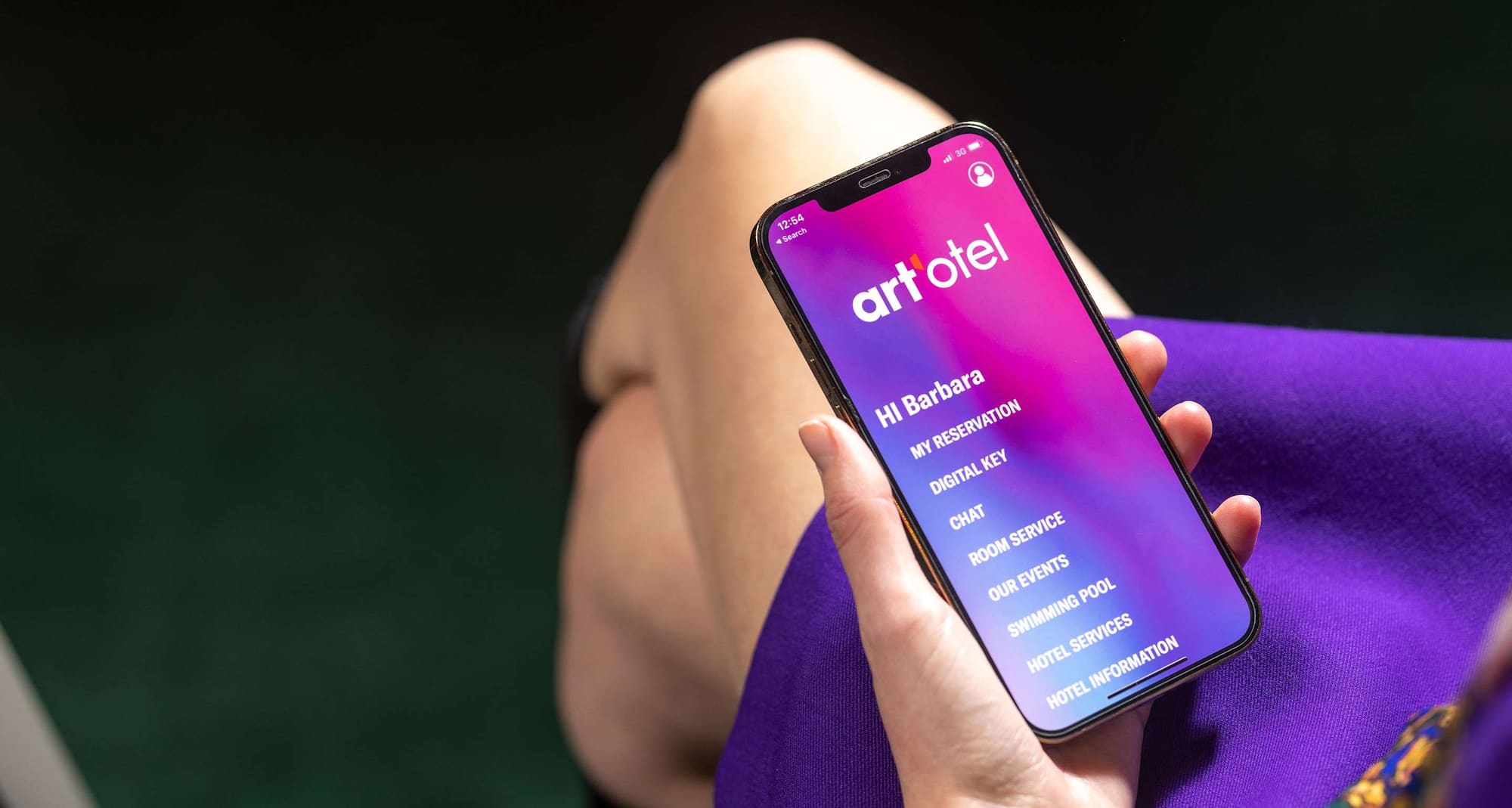 Marke art'otel - Wonderpass - Startbildschirm