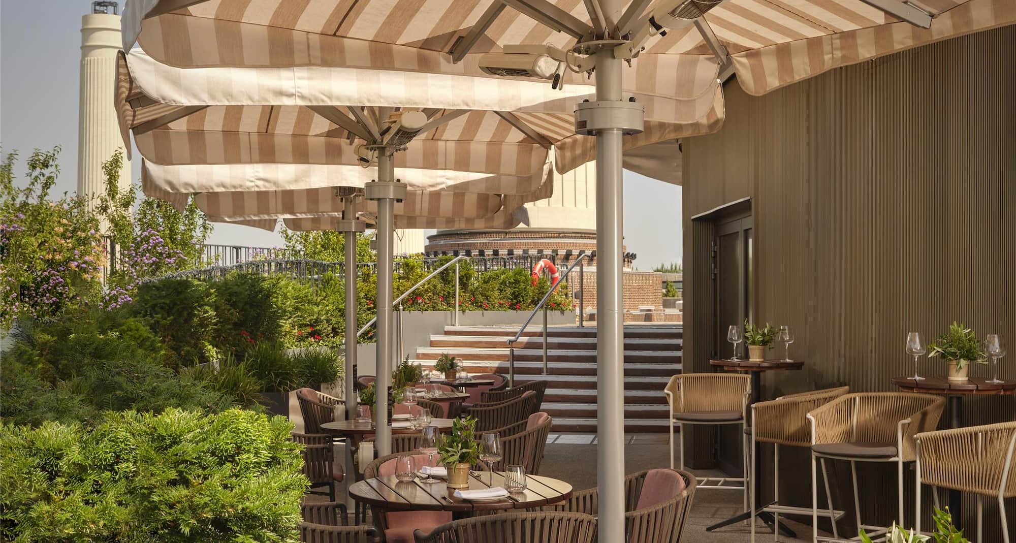 art otel London Battersea Power Station - ALB rooftop setup
