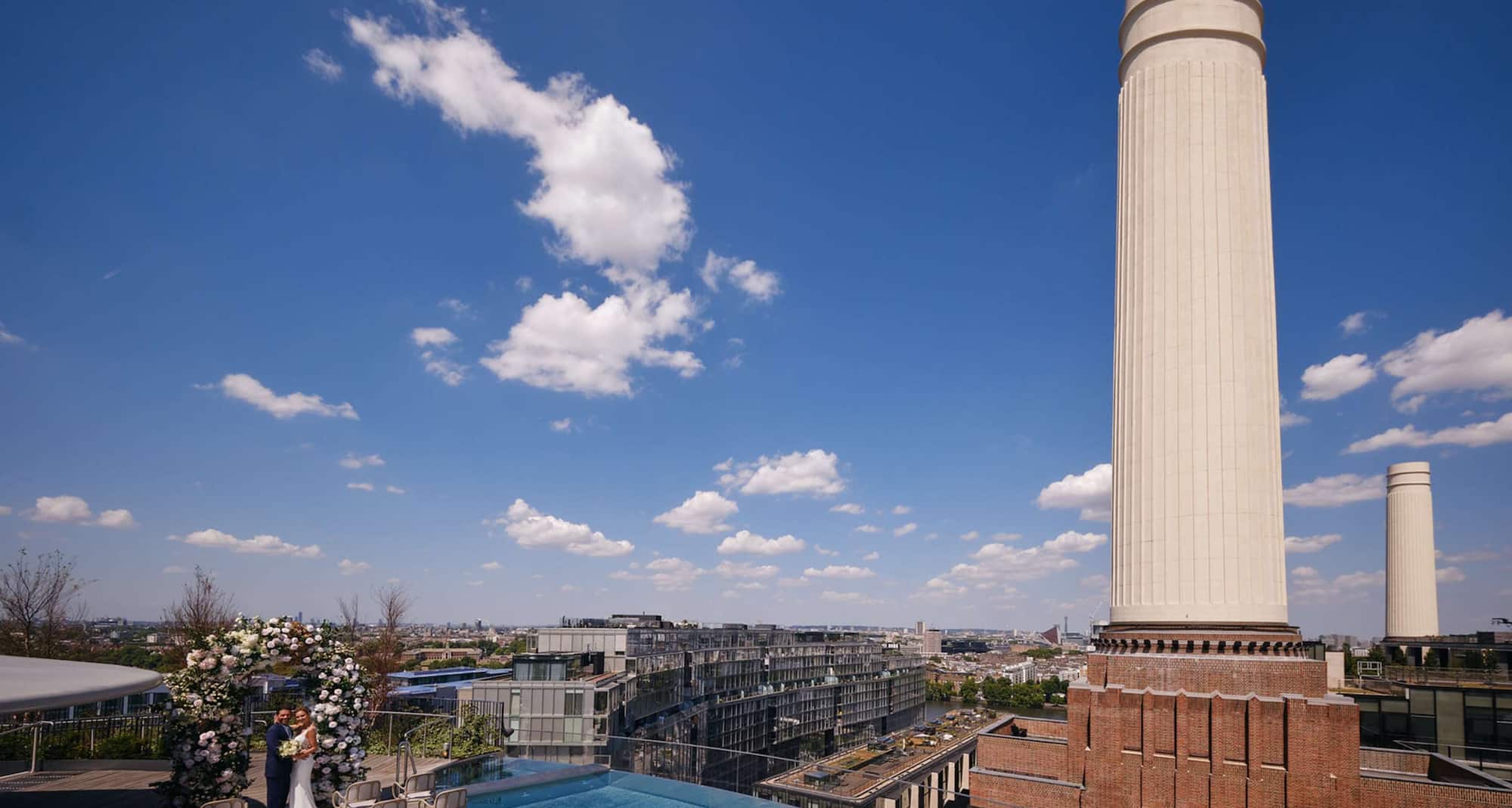 art otel London Battersea Power Station - Wedding - Rooftop Ceremony