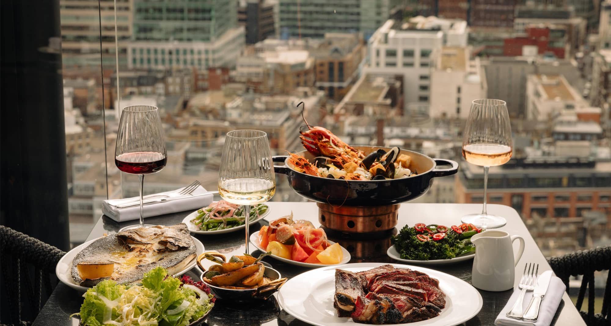 art’otel London Hoxton - Solaya - Food with the view