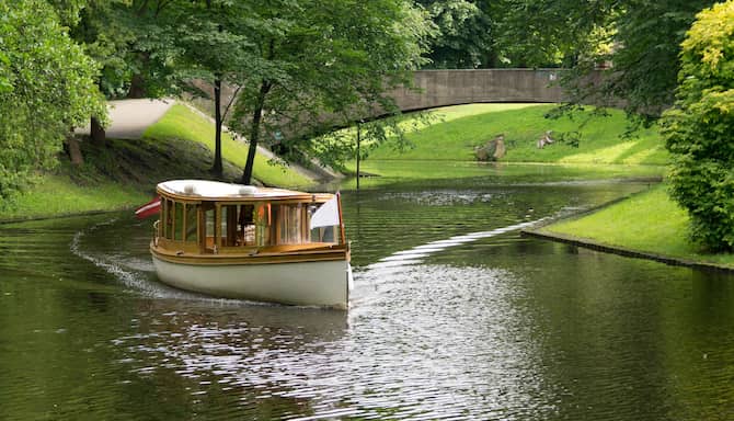 Blog images - 2023 - Top Family Attractions in Riga Latvia Wooden Canal Boats