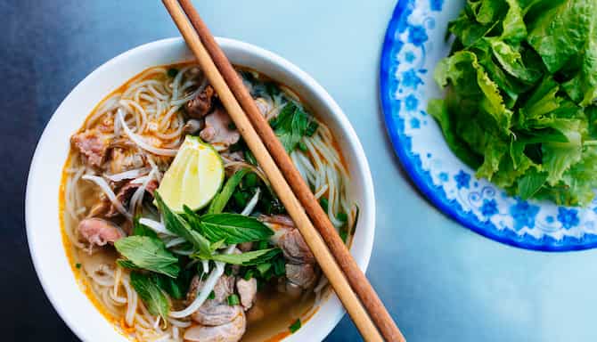 Blog images - 2023 - Authentic Pho with noodles