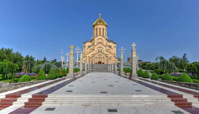 Blog images - 2024 - Exploring Tbilisi s Old Town A Hidden Gem Destination Holy Trinity Cathedral Tbilisi