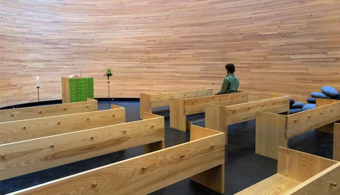 Blog images - 2025 VOL 2 - Chapel of silence at Kamppi Helsinki Finland