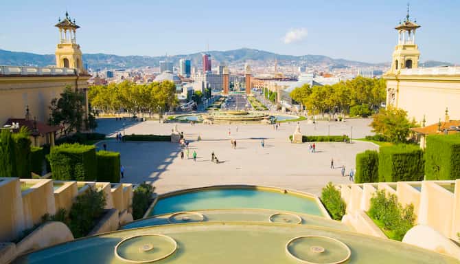 Blog images - 2025 - Placa d Espanya seen from Montjuic Hill in Barcelona