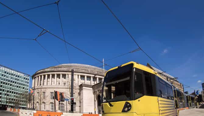 Blog images - 2025 - Manchester tram at St Peter s square