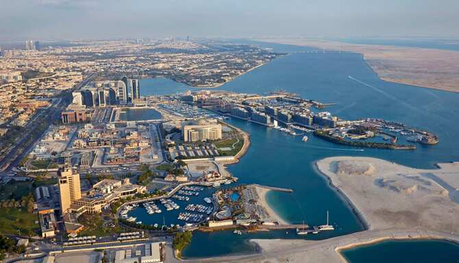 Blog images - 2025 - Abu Dhabi marina at sunset