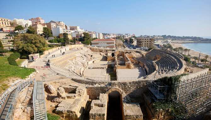 Blog images - 2025 - The Roman Amphitheatre in the centre of Tarragona in Catalonia Spain