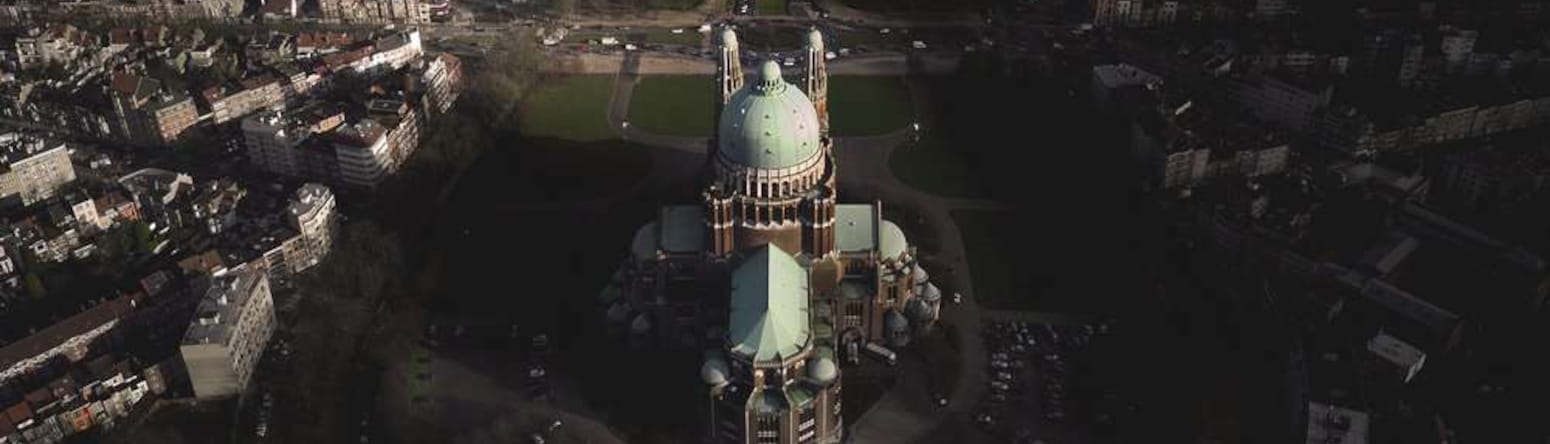 Blog images - Basilique de Koekelberg Brussels aerial view - Brussels through the eyes of urban photographer Sébastien Nagy