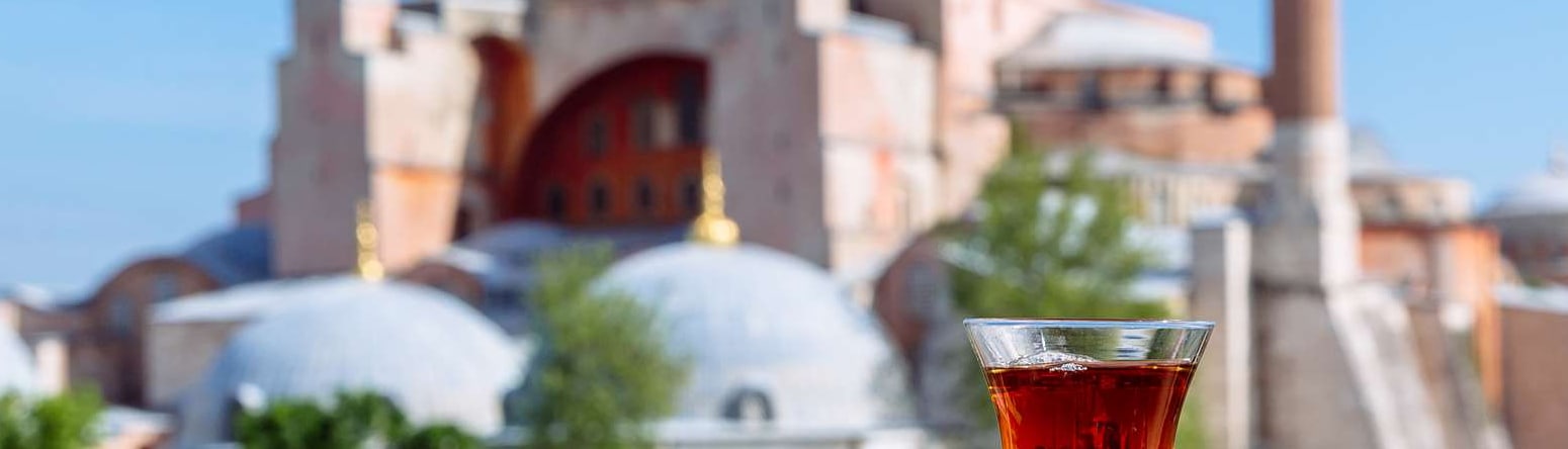 Traditional Turkish Drink With A View