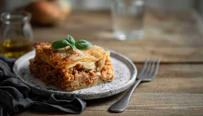 Blog images - A Culinary Journey: Unveiling the Best Italian Dishes - Lasagne on a plate
