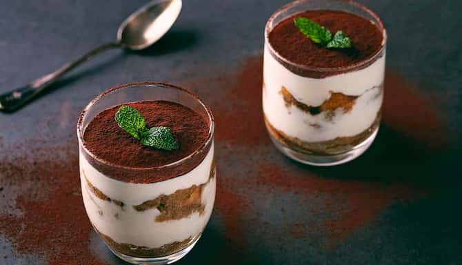 Blog images - A Culinary Journey: Unveiling the Best Italian Dishes - Tiramisu in cup