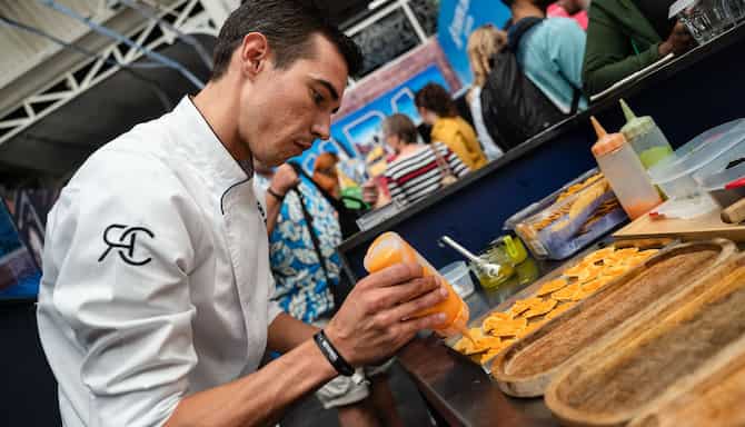 Blog images - 2023 - Culinary Tales A Taste of Spain with Antonio radisson chef preparation