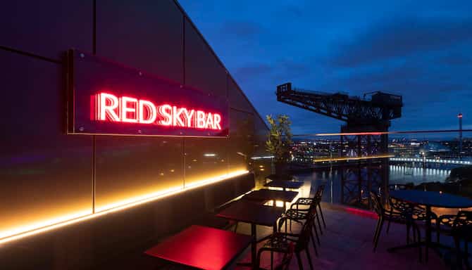 Blog images - 2024 - Discover edgy energetic Glasgow with Radisson RED Destination Red Sky Bar