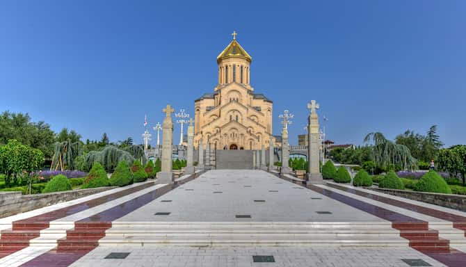 Blog images - 2024 - Exploring Tbilisi s Old Town A Hidden Gem Destination Holy Trinity Cathedral Tbilisi