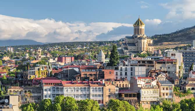 Blog images - 2024 - Exploring Tbilisi s Old Town A Hidden Gem Destination View of Cathedral
