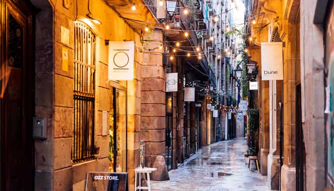 Blog images - 2025 - alley in El Born district Barcelona Spain