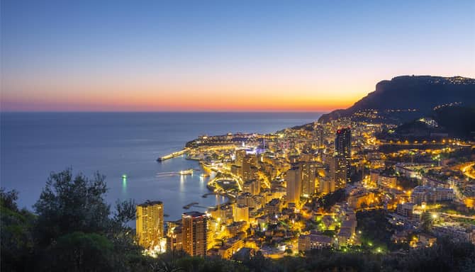 Blog images - 2025 - Montecarlo at dusk Monaco France